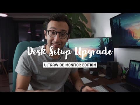 Desk Setup Upgrade - 35" UltraWide Monitor | Life as a Junior Doctor thumbnail