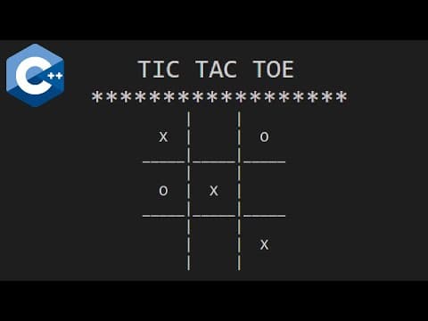 C++ TIC TAC TOE game for beginners ⭕ thumbnail