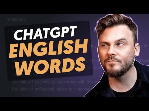 How to Master English Vocabulary Using ChatGPT thumbnail
