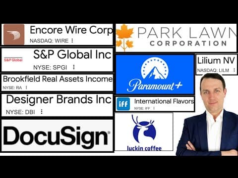 10 US STOCKS (With timestamps) WIRE, SPGI, RA, PLC, PARA, DBI, DOCU, IFF, LILM, LKNCY thumbnail