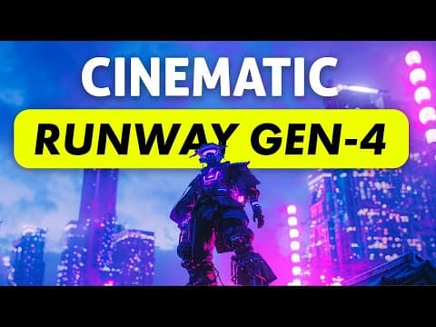 Create Cinematic Ai Videos with Runway Gen-4 (FULL COURSE) thumbnail