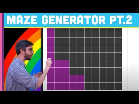 Coding Challenge #10.2: Maze Generator with p5.js - Part 2 thumbnail
