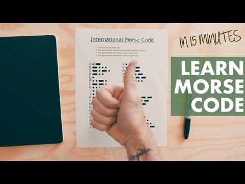 LEARN MORSE CODE from a MEMORY CHAMP (in 15 minutes) thumbnail