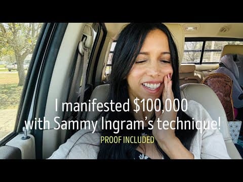 How I manifested $100,000 using Sammy Ingram’s robotic affirming thumbnail