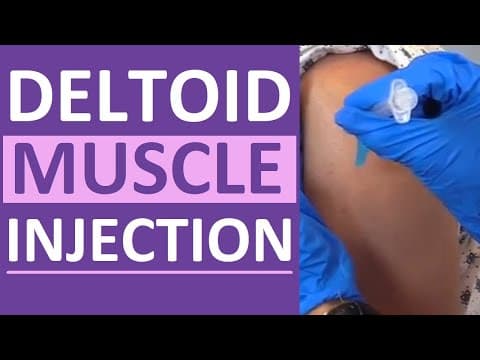 Intramuscular Injection in Deltoid Muscle with Z-Track Technique thumbnail