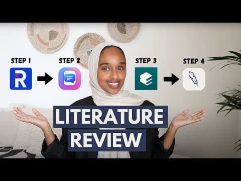 How To Write A Strong Literature Review Using AI | Write In 4 Easy Steps thumbnail