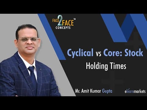 Learn Holding Times in Cyclical vs Core Sector Stocks | Learn with Amit Kumar Gupta | #Face2Face thumbnail