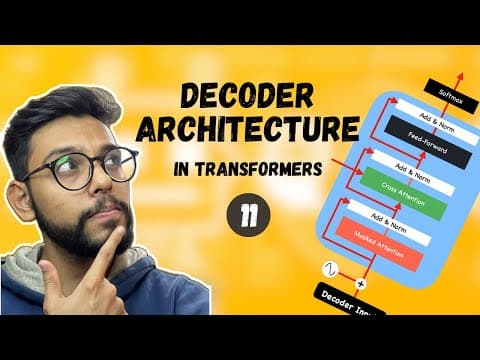 Decoder Architecture in Transformers | Step-by-Step from Scratch thumbnail