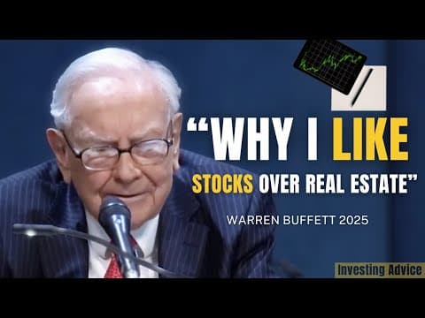 Warren Buffett Explains Why He Prefers Stocks Over Real Estate | Berkshire 2025 thumbnail