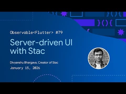 Server-driven UI with Stac | Observable Flutter #79 thumbnail