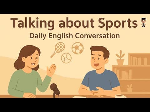 Talking about Sports in English | Daily English Conversation for Beginners | Mr English Channel thumbnail