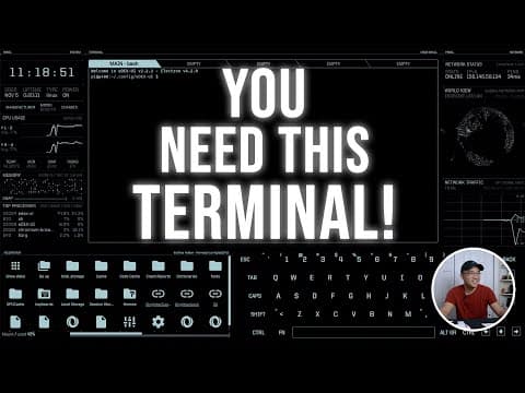 Awesome Linux Terminal eDEX-UI on the Raspberry Pi!! thumbnail