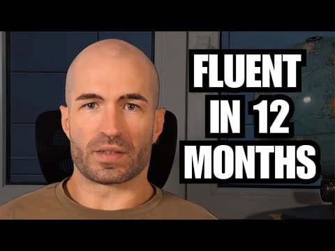 Become Fluent in Any Language in 1 Year — No Grammar thumbnail