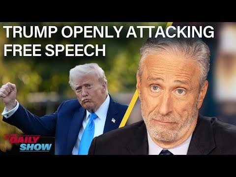Jimmy Kimmel's Suspension Was Always About Censorship (Just Ask Trump) | The Daily Show thumbnail
