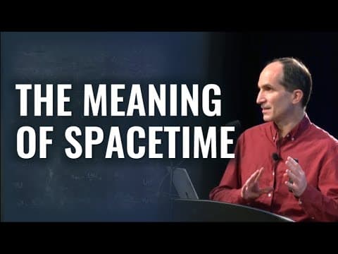 Juan Maldacena Public Lecture: The Meaning of Spacetime thumbnail
