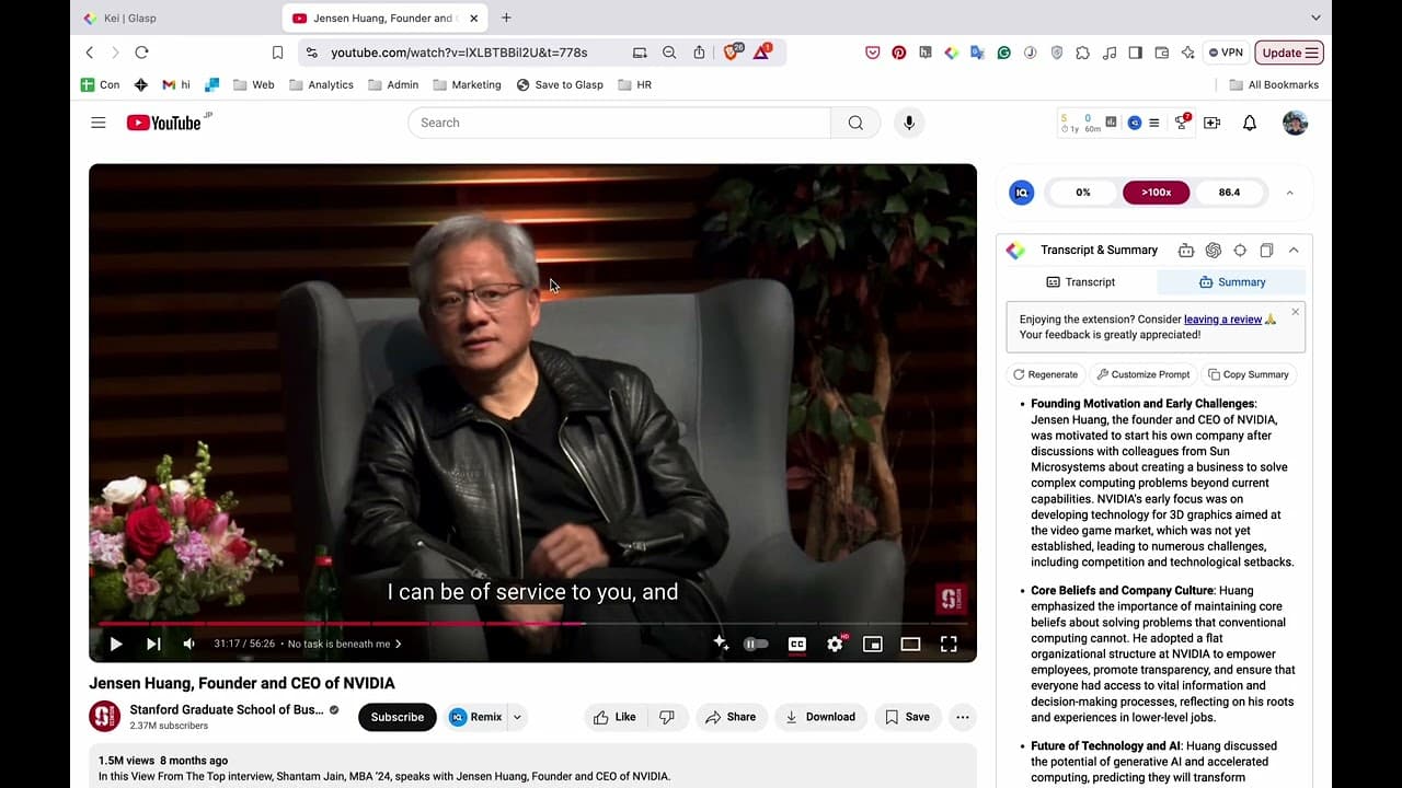 YouTube video player