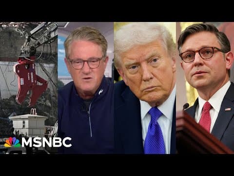 'Is there no oversight?' Joe shocked by Congress' silence on Trump's East Wing demolition thumbnail