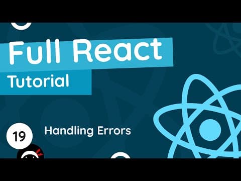 Full React Tutorial #19 - Handling Fetch Errors thumbnail