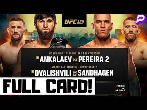 UFC 320 Predictions Ankalaev vs Pereira 2 Full Card Betting Breakdown thumbnail