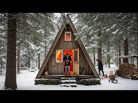 How He Built a Simple "A-Frame Cabin" That Outheated Every Log Cabin Nearby thumbnail