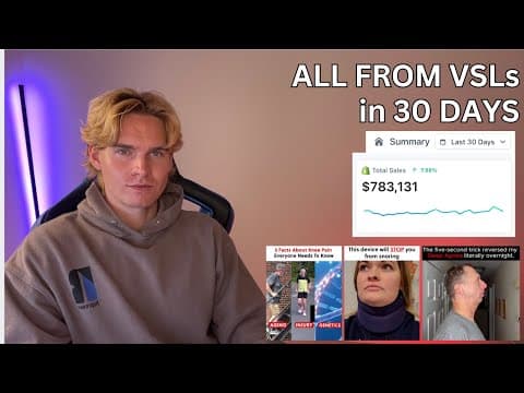 $783,131 in 30 days with VSLs | how to make VSL ads for branded dropshipping thumbnail
