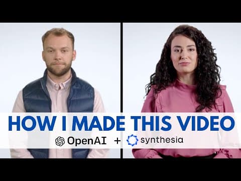 How I Made This Video Using AI (OpenAI + Synthesia) thumbnail