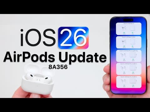 iOS 26 AirPods Update is Out! - What's New? thumbnail