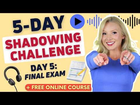 5-Day English Shadowing Challenge | Day 5: Review + Final Test thumbnail