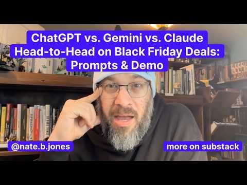 ChatGPT vs. Gemini vs. Claude Head-to-Head on Black Friday Deals: Prompts & Demo thumbnail