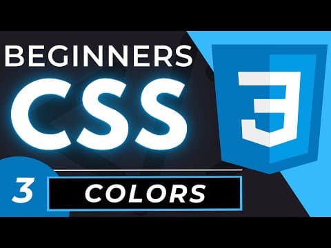 CSS Colors Tutorial for Beginners thumbnail