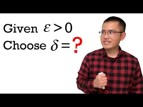 What Is the Epsilon Delta Definition for Limits? thumbnail