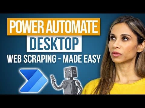 Web Scraping Made EASY With Power Automate Desktop - For FREE & ZERO Coding thumbnail