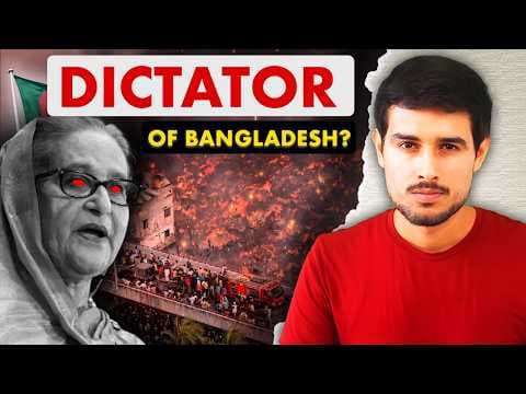 Bangladesh is Burning! | Sheikh Hasina called a Dictator | What's Happening? | Dhruv Rathee thumbnail