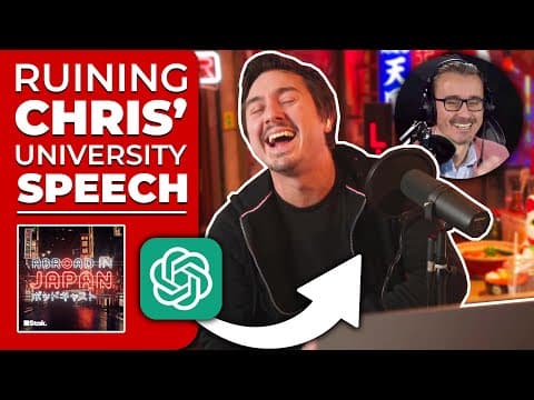 How Chris Ruined His Public Speech Using AI | @AbroadinJapan Podcast #42 thumbnail