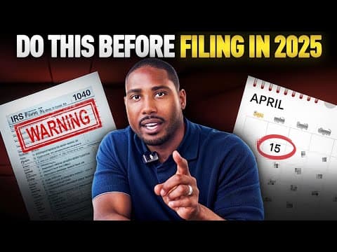 5 Tax Moves You MUST Make Before Filing in 2025! thumbnail