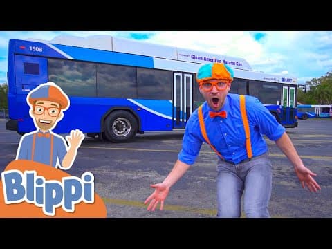 Blippi Explores a Bus! | Learn About Vehicles For Kids | Educational Videos For Toddlers thumbnail