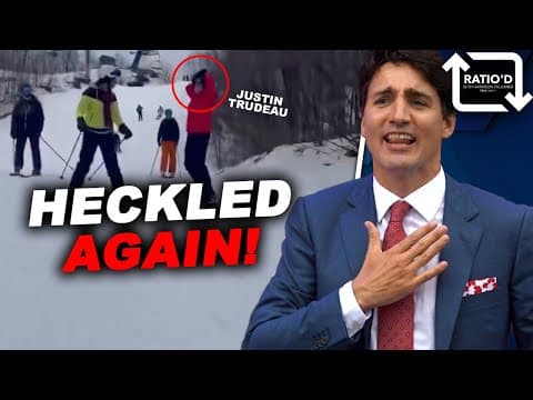 Justin Trudeau HECKLED AGAIN while snowboarding! thumbnail