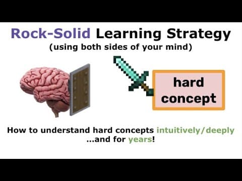 Focusing Your Unconscious Mind: Learn Hard Concepts Intuitively (And Forever) thumbnail