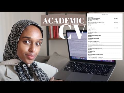 Perfect Academic CV For Graduate School | Top Tips thumbnail