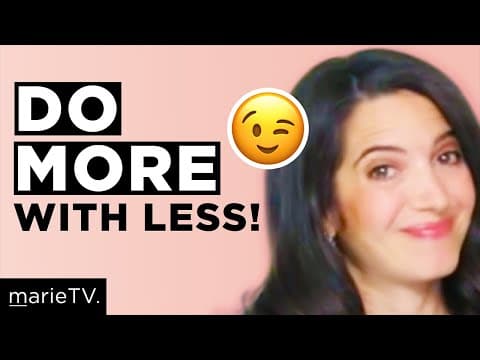 Use This Trick To Help You Get MORE Done By Doing LESS | Marie Forleo thumbnail
