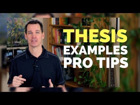 How to Write a Thesis Statement for a Speech thumbnail