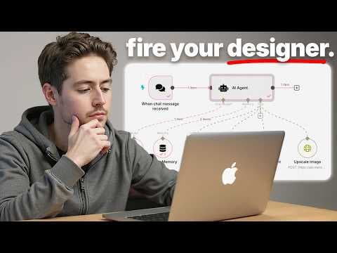 This AI Agent Replaces an $82k/yr Graphic Designer (N8N) thumbnail