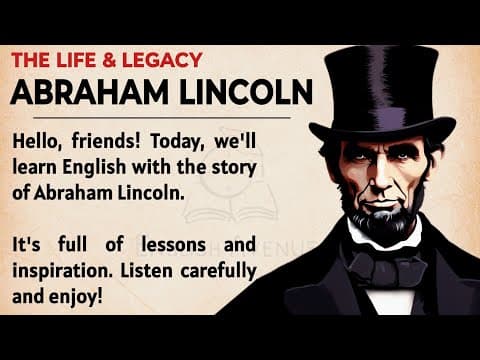 The Story of Abraham Lincoln || Learn English Through Story Level 2 🔥|| English Listening Practice ✅ thumbnail