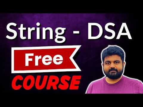 String Full Course for technical interviews thumbnail