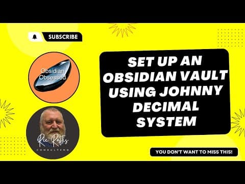 How to Set Up an Obsidian Vault with Johnny Decimal System thumbnail