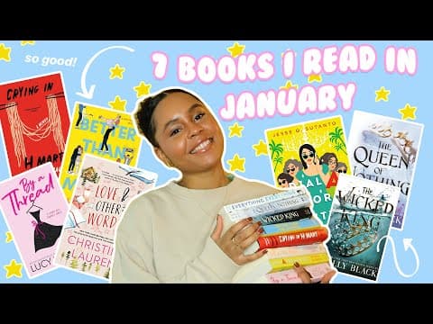 All the books i read in January 💌 | monthly wrap up thumbnail