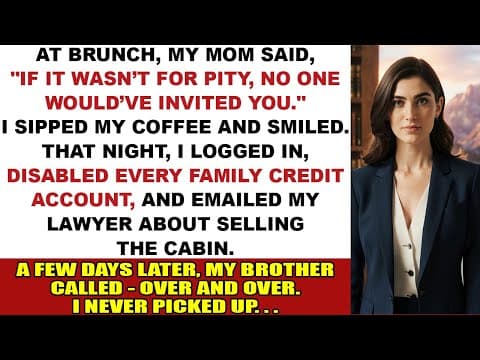 At Brunch, My Mom Smirked “You’re Lucky We Even Include You—Pity Goes A Long Way |Family Drama Story thumbnail