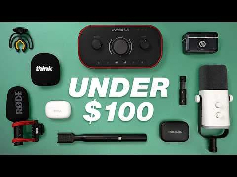Best Microphones & Audio Gear for YouTube Under $100! thumbnail