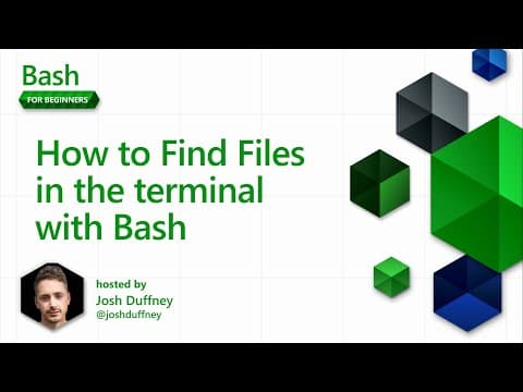 How to Find Files in the terminal with Bash [7 of 20] | Bash for Beginners thumbnail