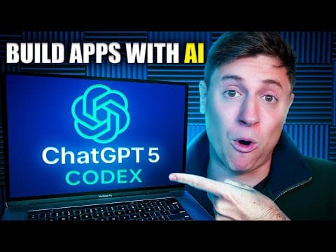 GPT-5 Codex is the best way to build apps with AI ever (5 tricks you need to know) thumbnail